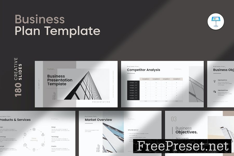 Business Plan Keynote Template HFS6U8X