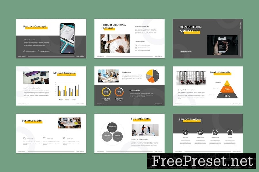 Business Plan PowerPoint Template 9DHHM79
