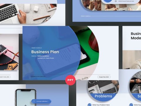 Business Plan PowerPoint Template D73VA99