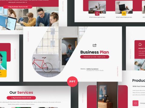 Business Plan PowerPoint Template FE67Q2Q