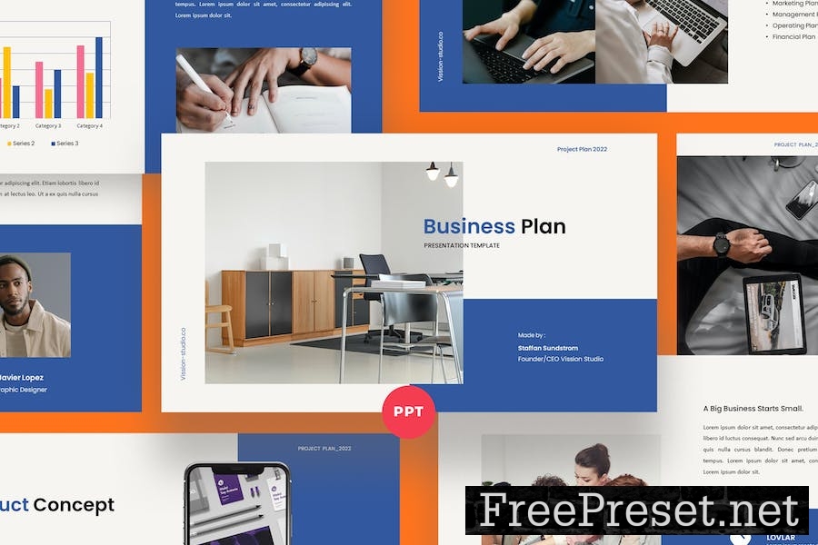 Business Plan PowerPoint Template QPLMBPD