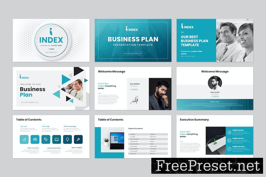 Business Plan PowerPoint Template QZQXW92