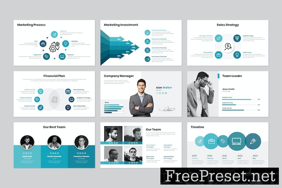 Business Plan PowerPoint Template QZQXW92