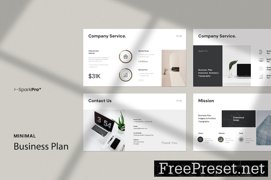 Business Plan Presentation Template KHD8DCM