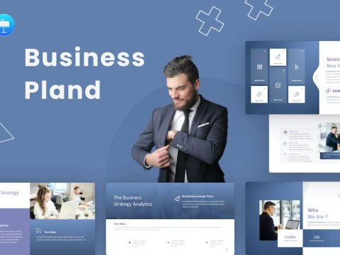 Business Pland Blue Modern Business Keynote