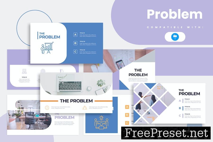 Business Problem Slides Keynote Infographics H7CGEEZ