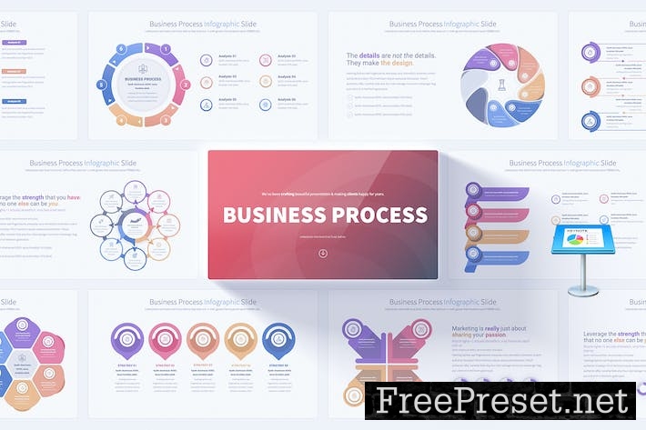 Business Process - Keynote Infographics Slides