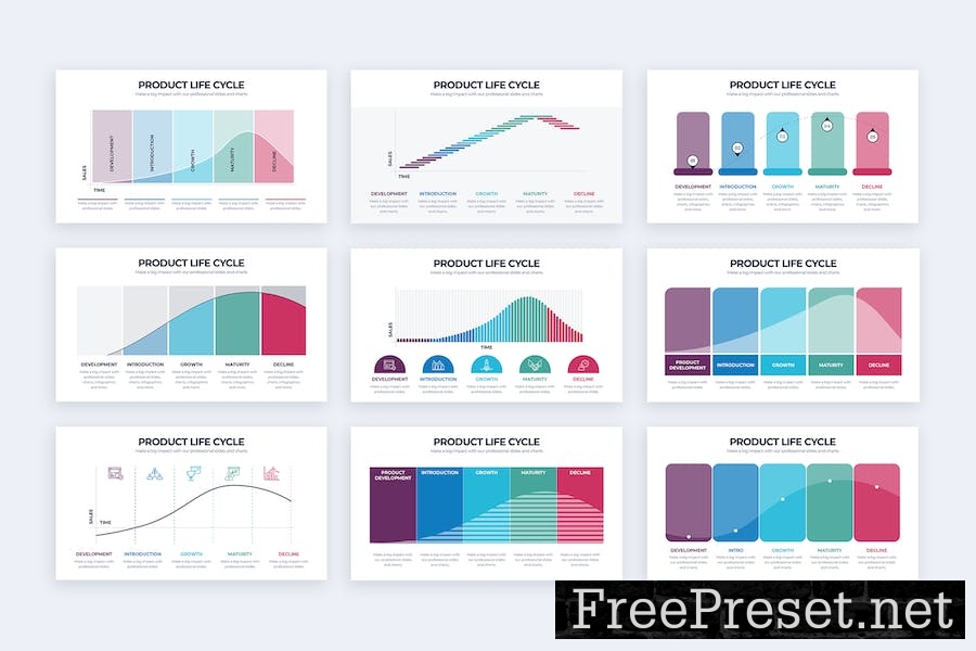 Business Product Life Cycle Keynote Infographics 8FUAHJ4