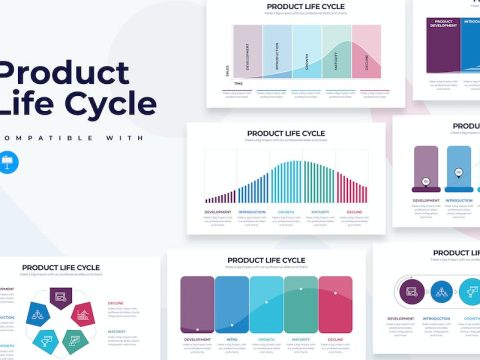 Business Product Life Cycle Keynote Infographics 8FUAHJ4