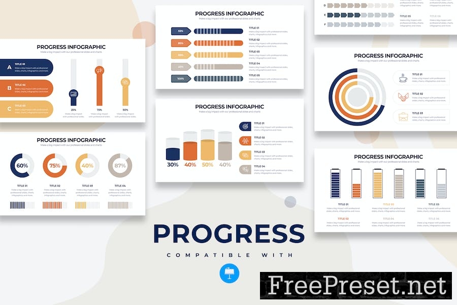 Business Progress Keynote Infographics JSAU6AC