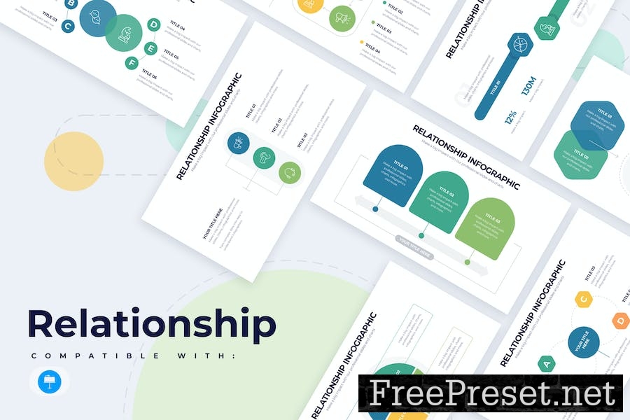 Business Relationship Keynote Infographics BYQGSEK