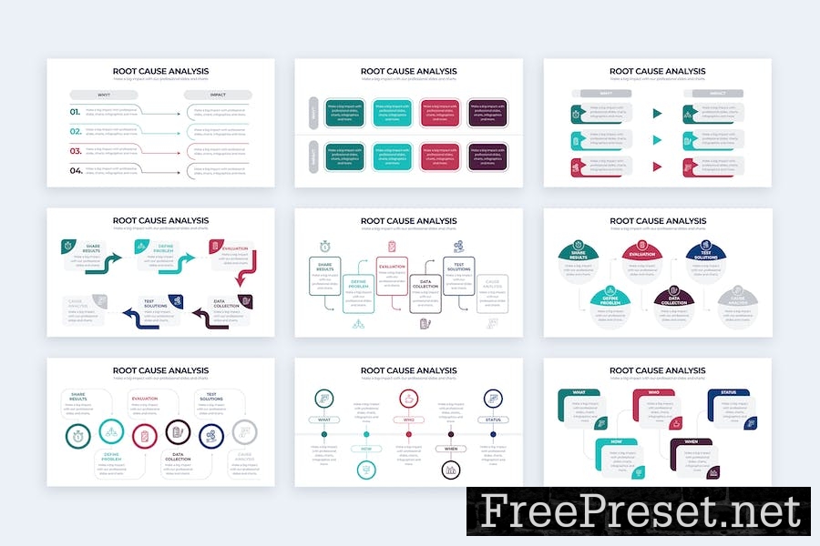 Business Root Cause Keynote Infographics 4HC44BH