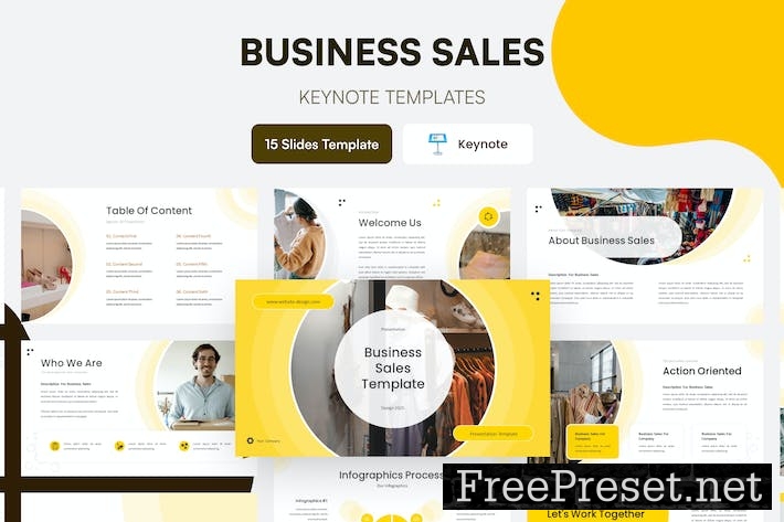 Business Sales Presentation Template Keynote