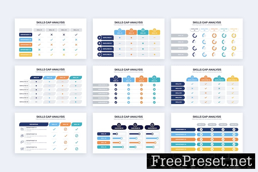 Business Skills Gap Analysis Keynote Infographics