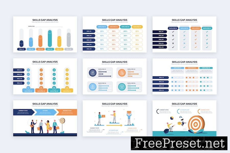 Business Skills Gap Analysis Keynote Infographics