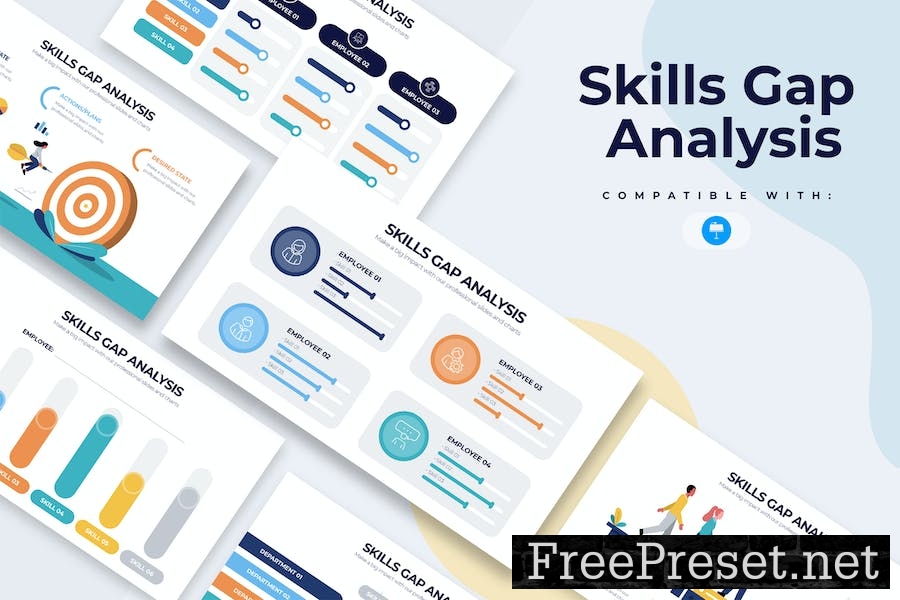 Business Skills Gap Analysis Keynote Infographics