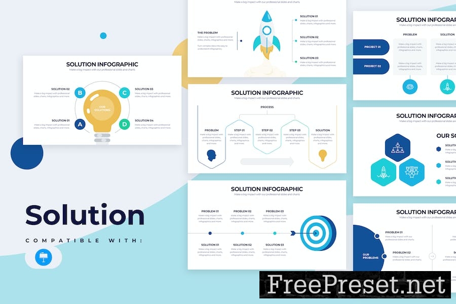 Business Solution Keynote Infographics X684866