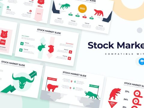 Business Stock Market Keynote Infographics