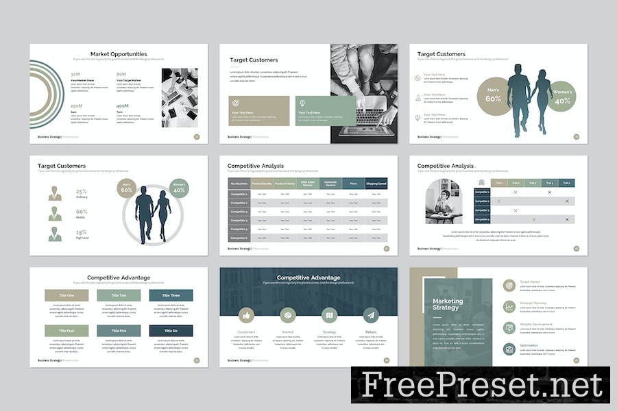 Business Strategy Google Slides Template 5ND8LTX