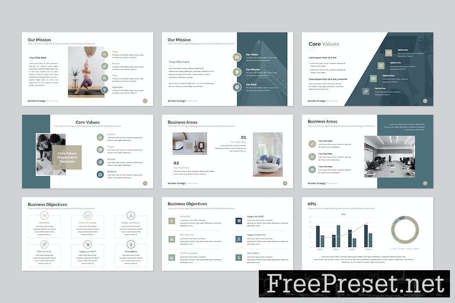 Business Strategy Google Slides Template 5ND8LTX