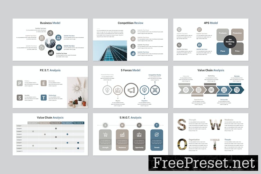 Business Strategy Google Slides Template Z4DCNSP