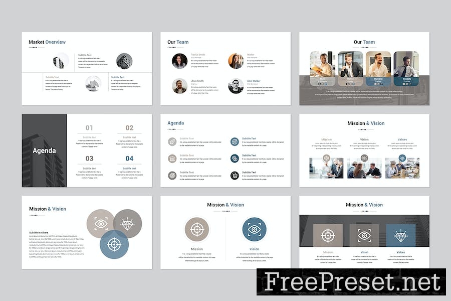 Business Strategy PowerPoint Template F4WW6R4