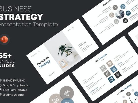 Business Strategy PowerPoint Template F4WW6R4