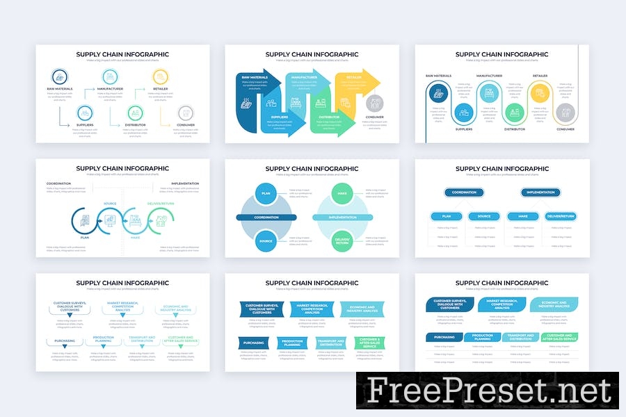 Business Supply Chain Keynote Infographics NU4DG9U