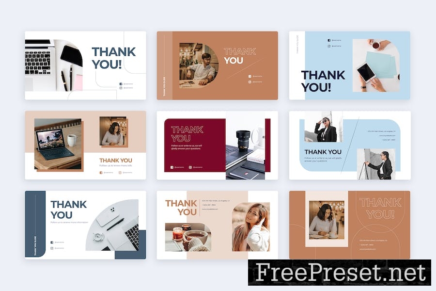 Business Thank You Keynote Infographics 87LY3LH