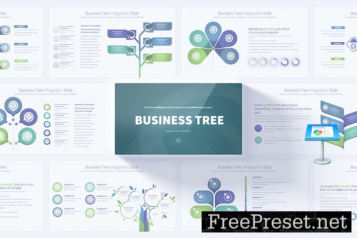 Business Tree - Keynote Infographics Slides