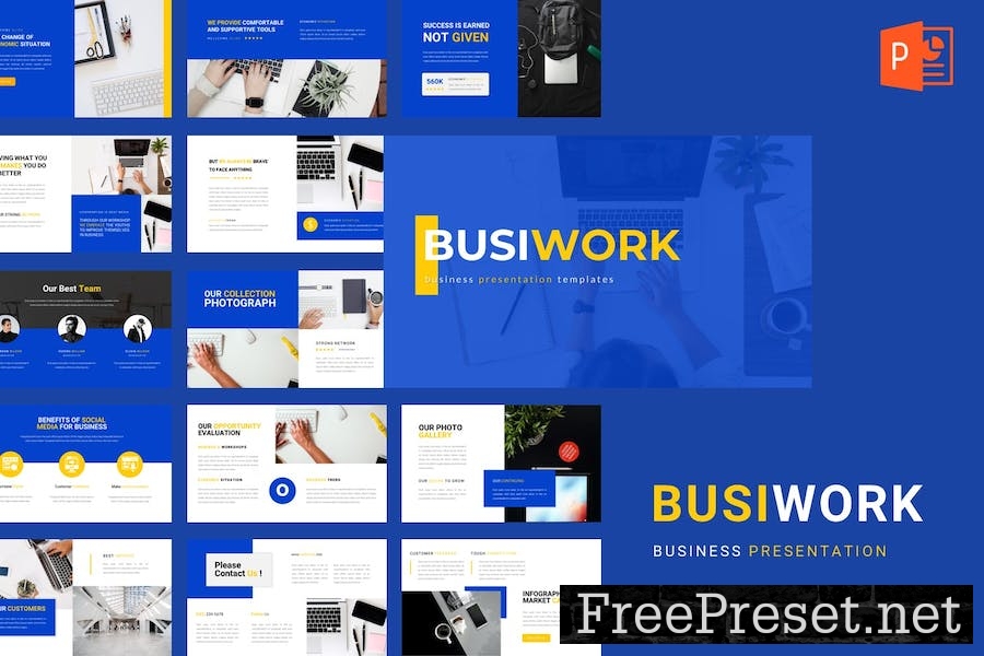 Busiwork – Business and Network PowerPoint PL99DYS