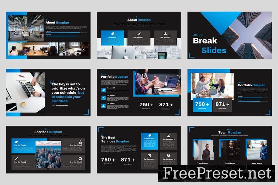 Busplan - Business Keynote Template F54VTS5