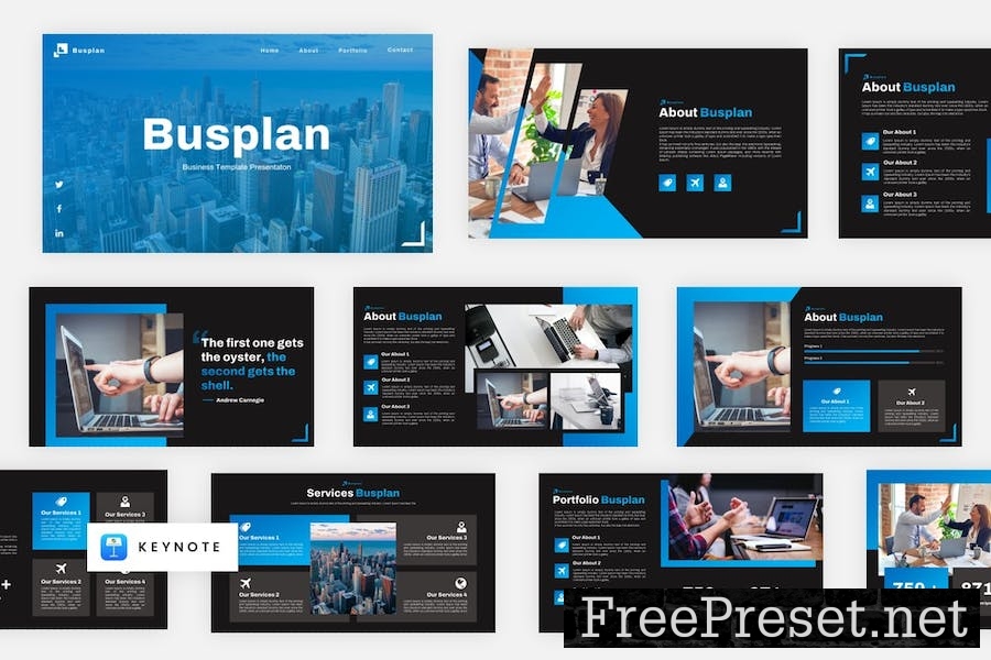 Busplan - Business Keynote Template F54VTS5