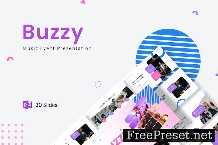 Buzzy - Music Event Presentation PowerPoint K5S29Y4