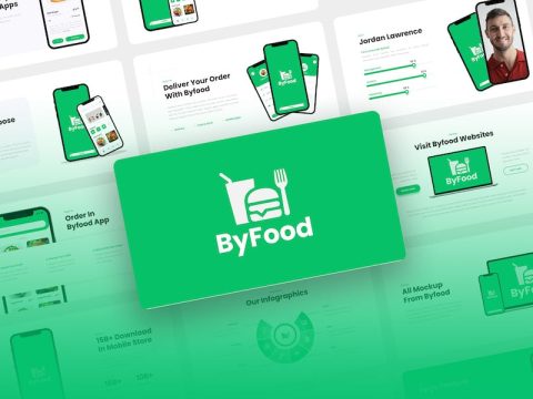 Byfood - Food Delivery Mobile App Keynote Template 2MC9CHE