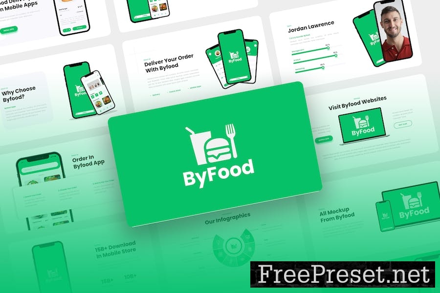 Byfood - Food Delivery Mobile App Keynote Template 2MC9CHE