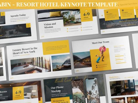 Cabin - Resort Hotel Keynote Template X8D7NYP