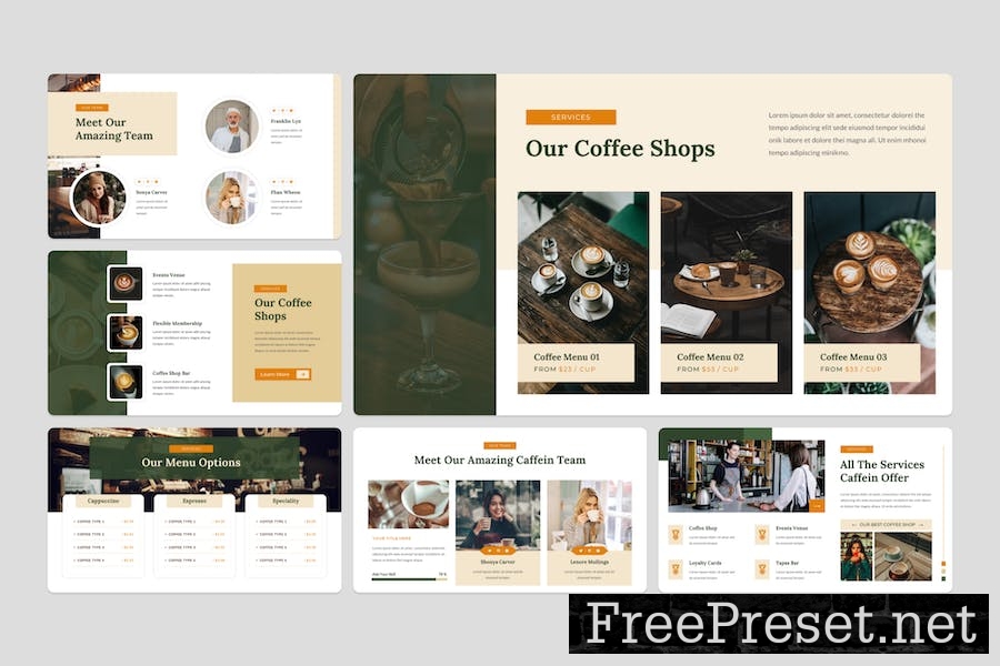 Caffein - Coffeshop Keynote Template RZES9UE