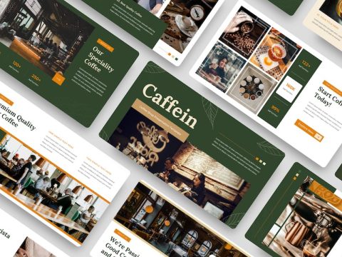 Caffein - Coffeshop Keynote Template RZES9UE