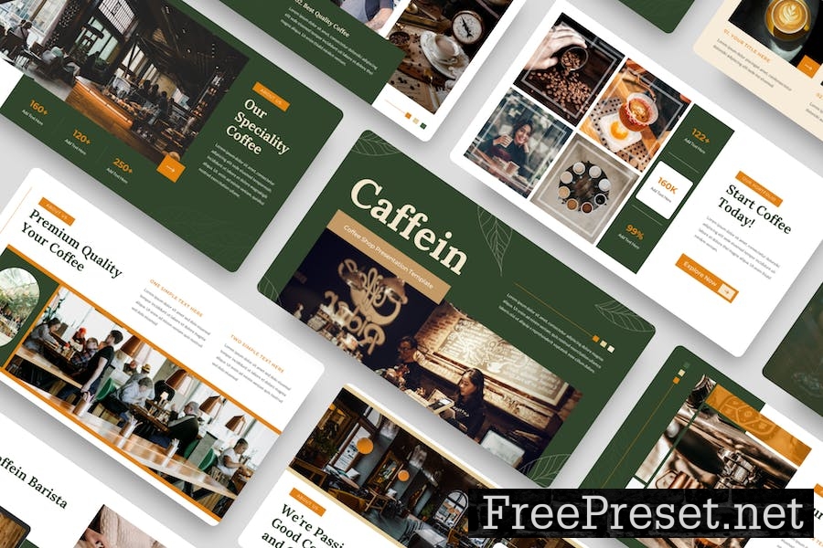 Caffein - Coffeshop Keynote Template RZES9UE