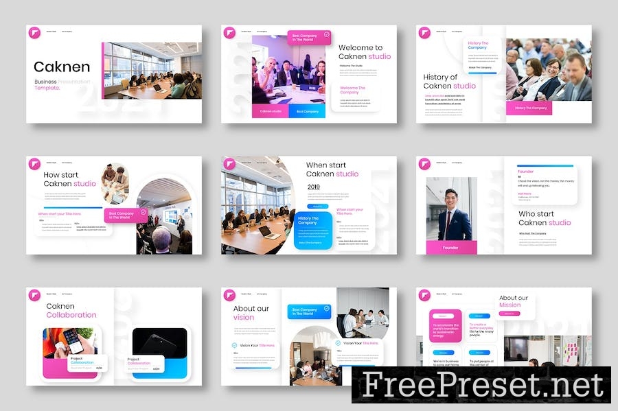 Caknen – Business Keynote Template M7P8Q5B