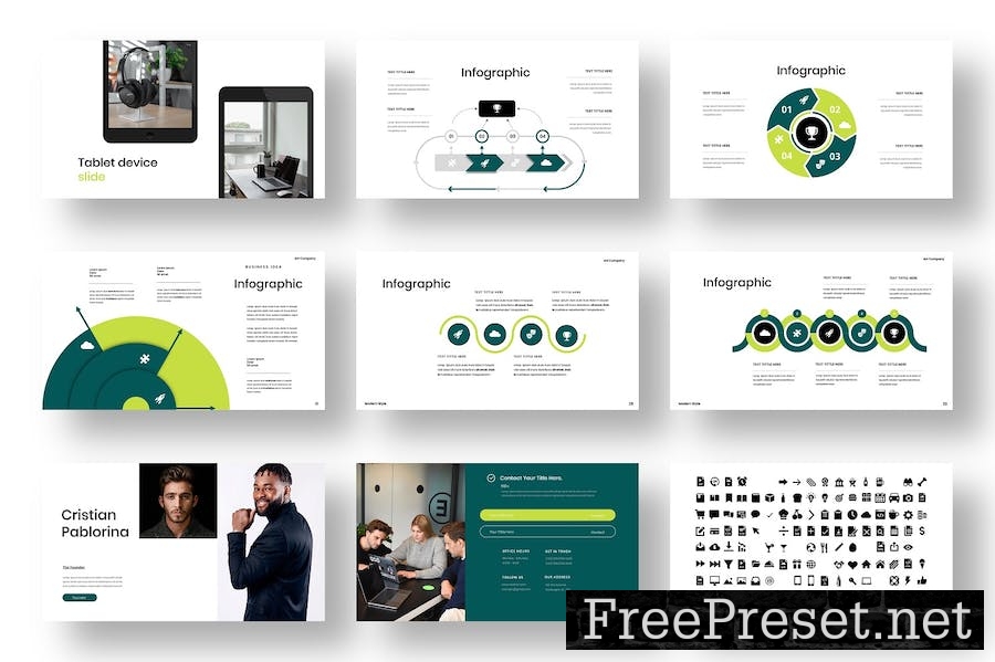 Calad – Business PowerPoint Template 896GD4B