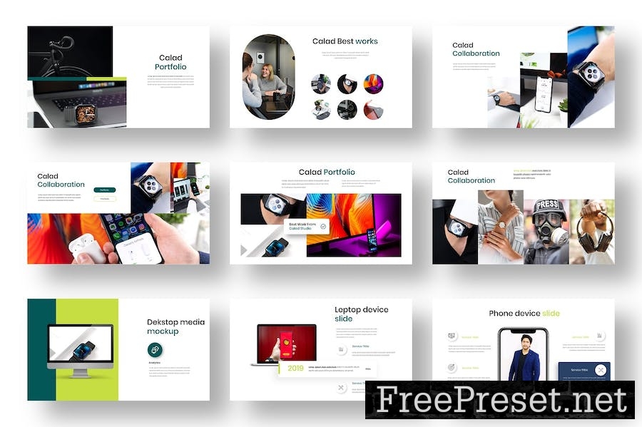 Calad – Business PowerPoint Template 896GD4B