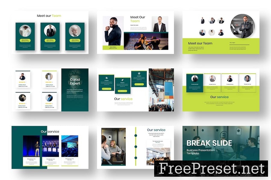 Calad – Business PowerPoint Template 896GD4B