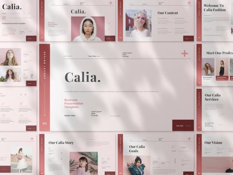 Calia Business Presentation Google Slide Template HA8VXRB