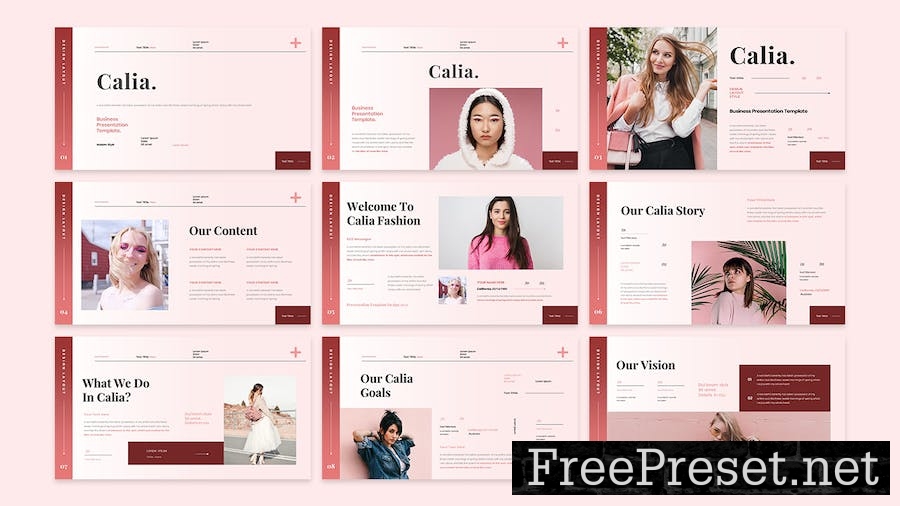 Calia - Business Presentation Keynote Template FBKFPVV