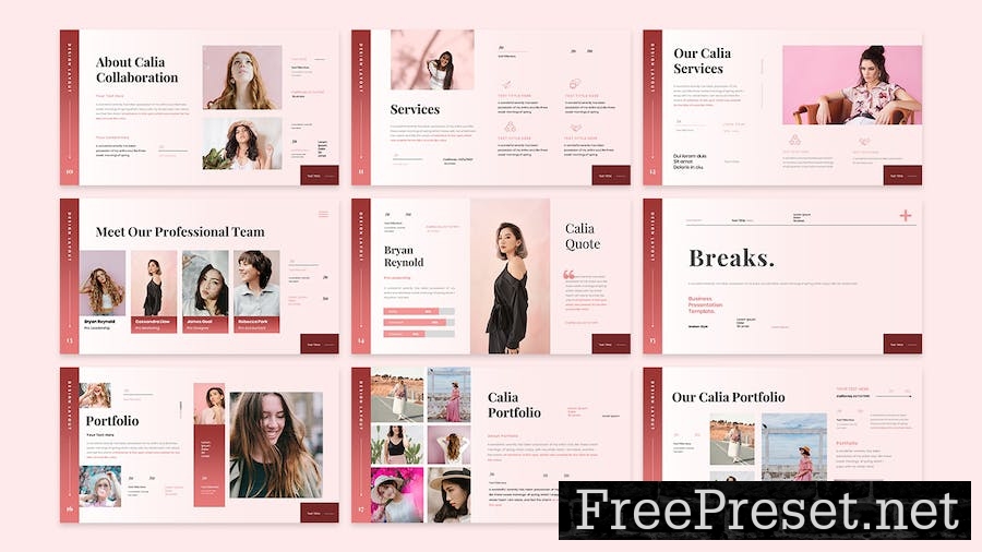 Calia - Business Presentation Keynote Template FBKFPVV