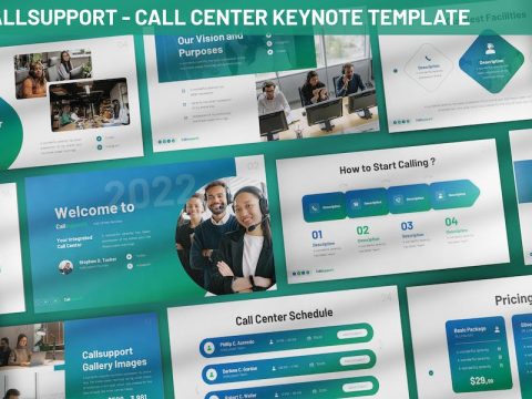 Callsupport - Call Center Keynote Template SMJJU9S