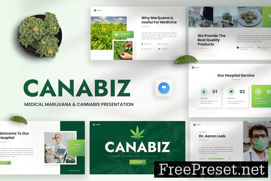 Canabiz - Medical Marijuana & Cannabis Keynote FDR7LYG