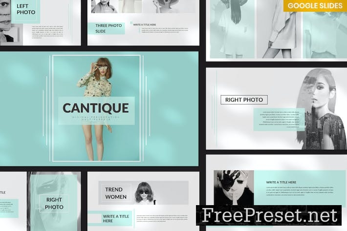 Cantique Fashion Google Slides Presentation J6AK85R